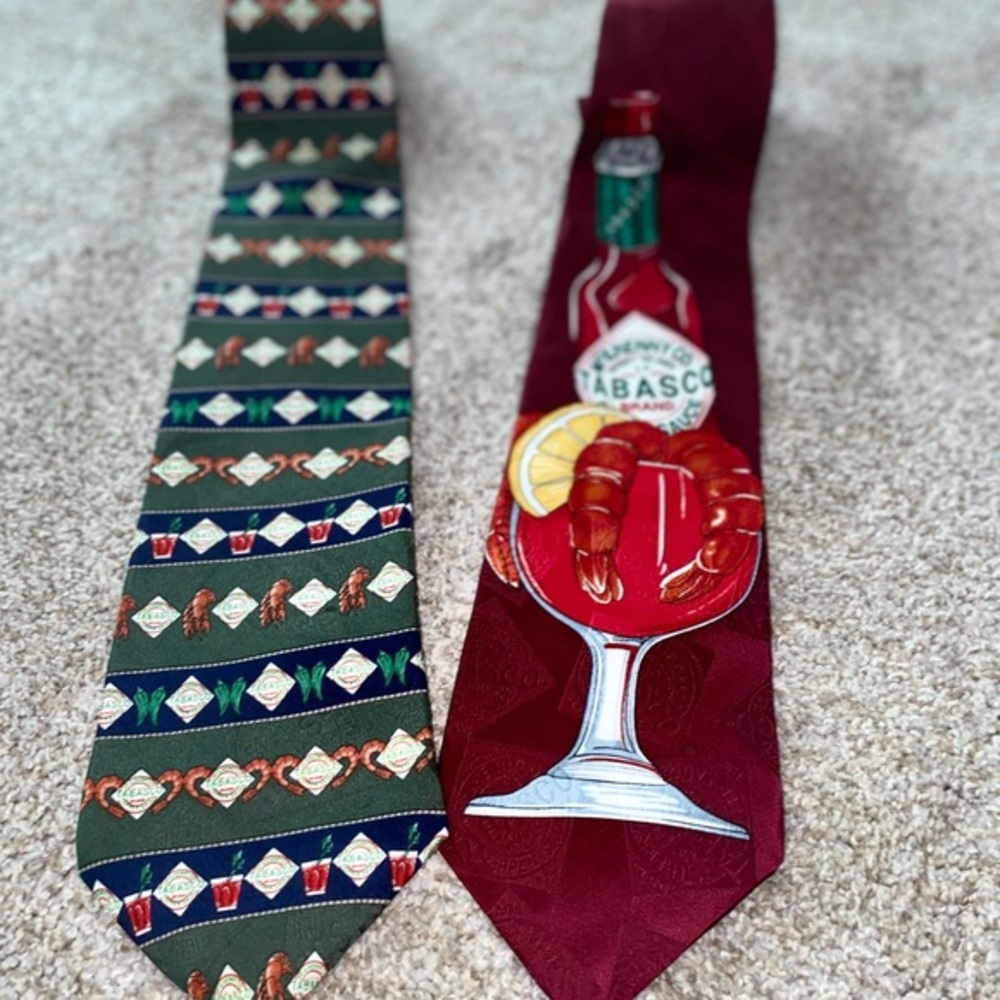 Lot of 2 Tabasco Ties